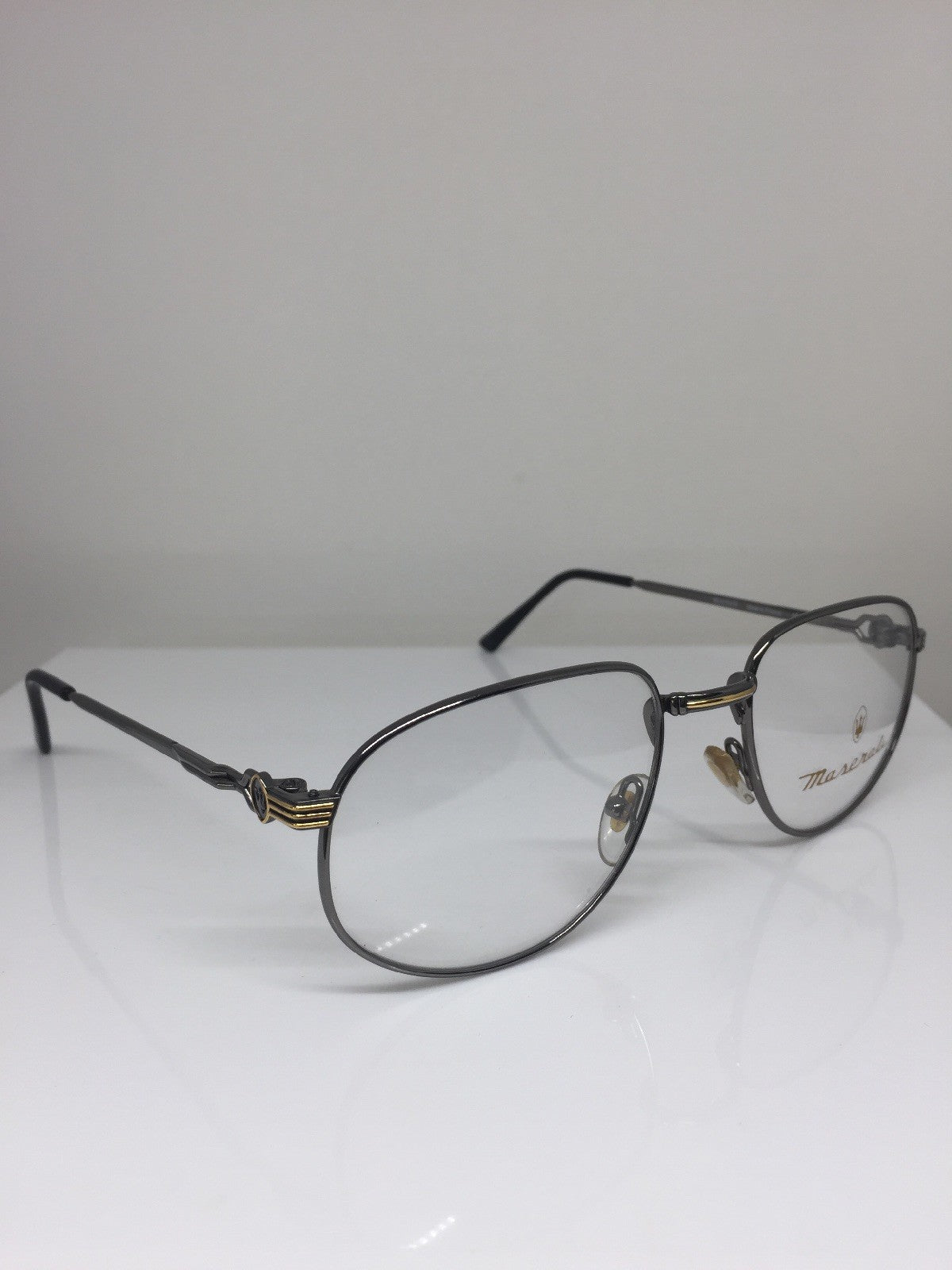 Vintage Maserati MASERATI 6213 Gunmetal Eyeglasses - Super Vision Optical