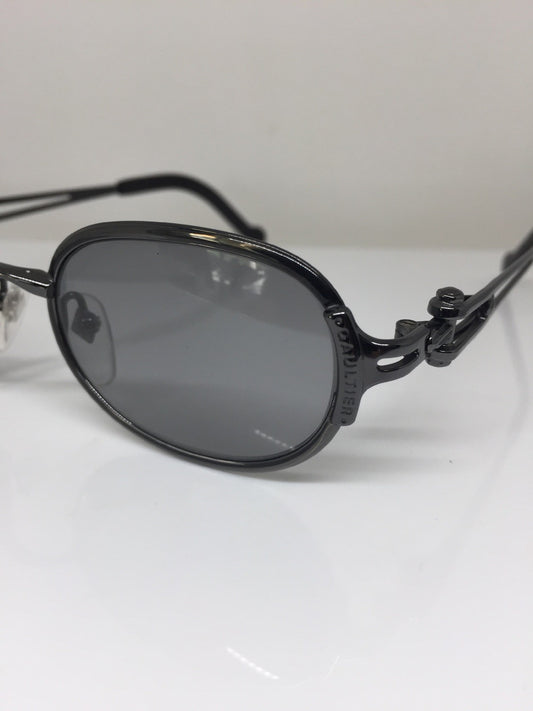 Vintage Jean Paul Gaultier JPG 56-0004 Gunmetal Sunglasses - Super Vision Optical
