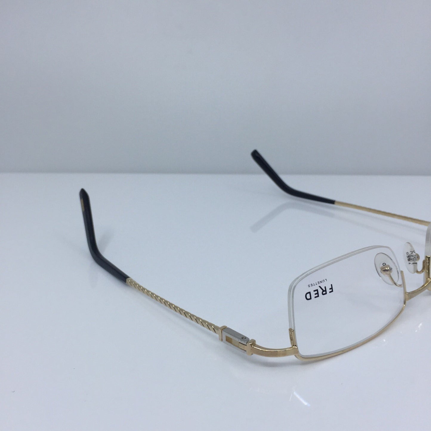 Vintage Fred Lunettes Samoa N2 Opitque Gold Eyeglasses - Super Vision Optical