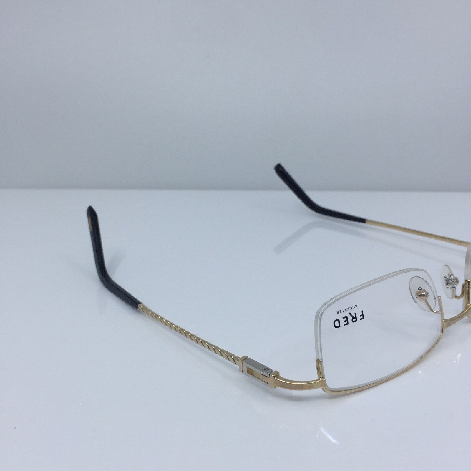 Vintage Fred Lunettes Samoa N2 Opitque Gold Eyeglasses - Super Vision Optical