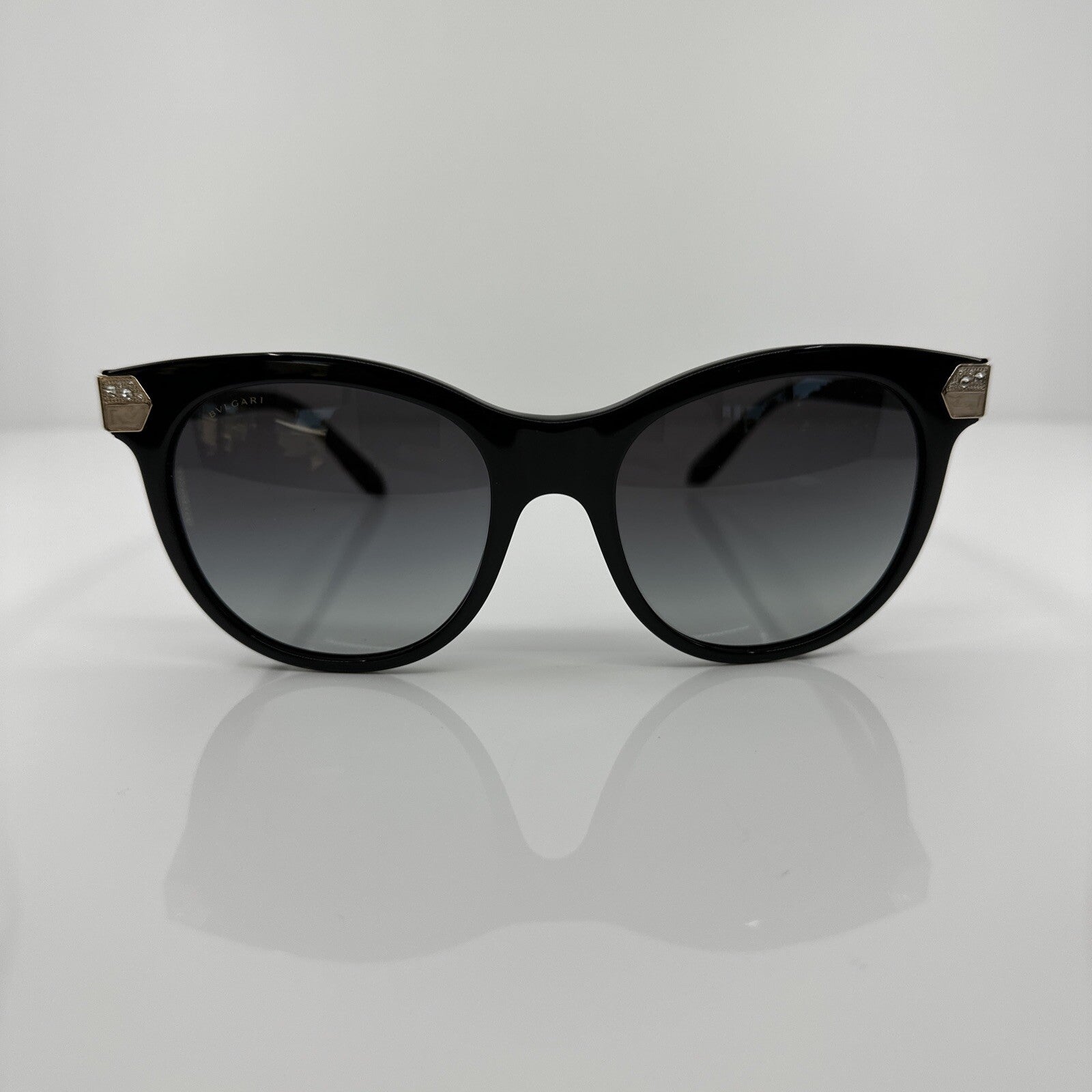 Vintage Bvlgari Bulgari 8185-B Black Sunglasses - Super Vision Optical