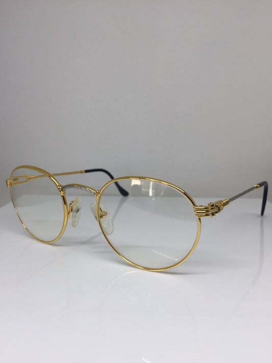Vintage Fred Lunettes Ouragan Gold Eyeglasses - Super Vision Optical