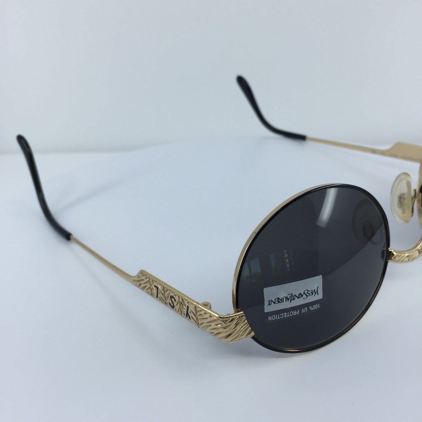 Vintage Saint Laurent YSL 6043 Gold Sunglasses - Super Vision Optical