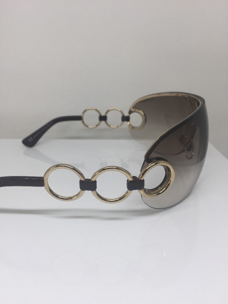 Vintage Saint Laurent YSL 6115/S Gold Sunglasses - Super Vision Optical