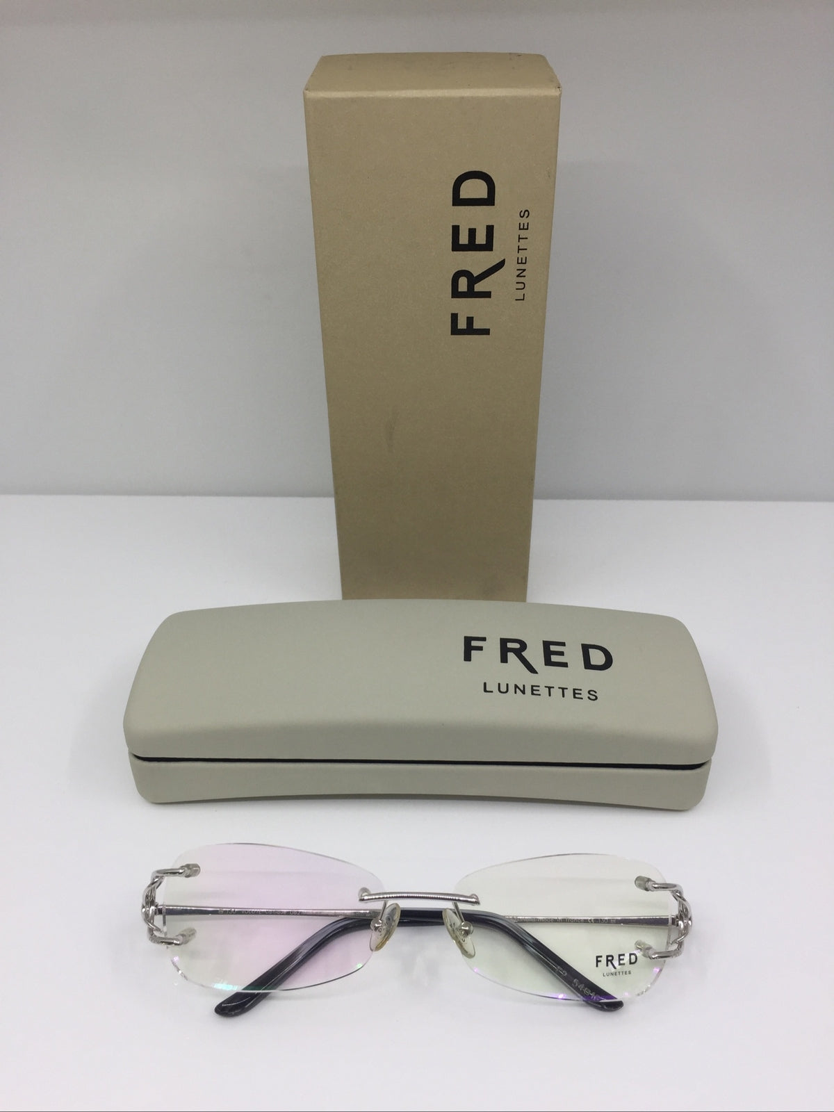 Vintage Fred Lunettes Volute F2 Silver Eyeglasses - Super Vision Optical