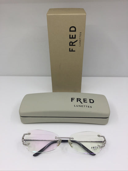 Vintage Fred Lunettes Volute F2 Silver Eyeglasses - Super Vision Optical