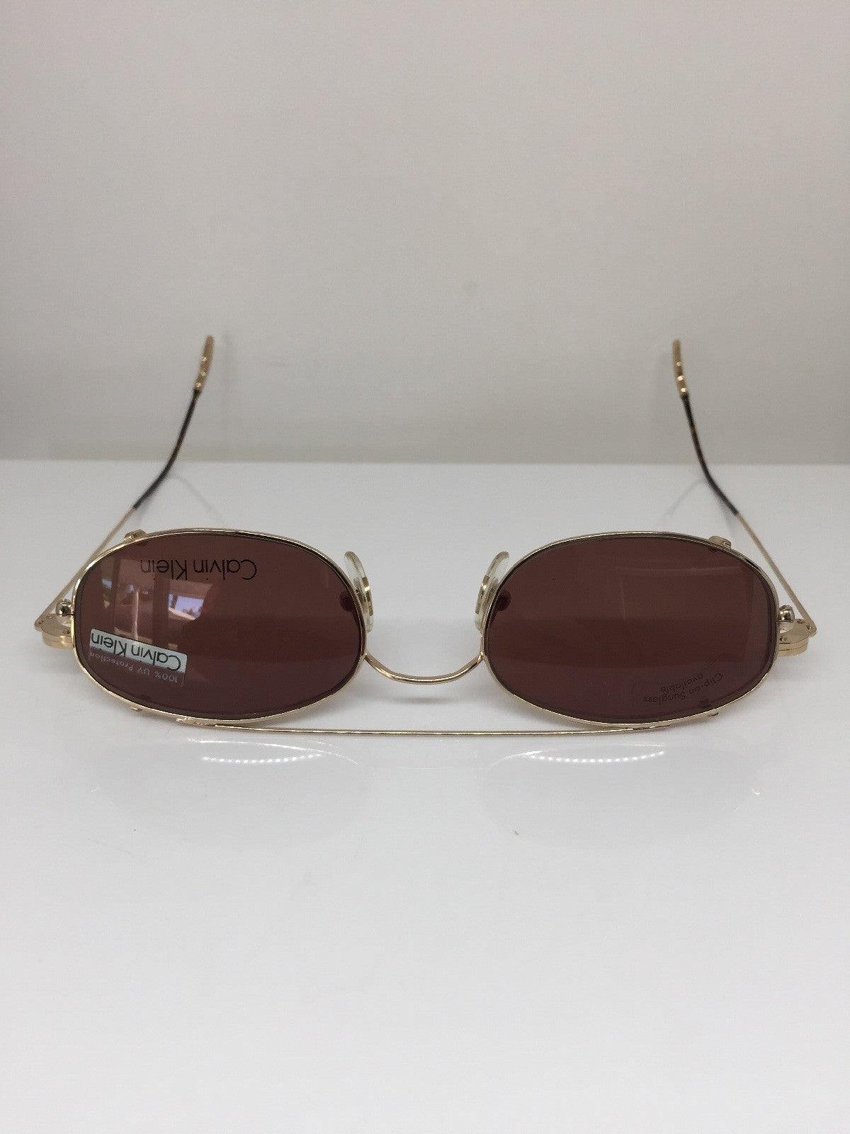 Vintage Calvin Klein CK 145 Gold Sunglasses - Super Vision Optical