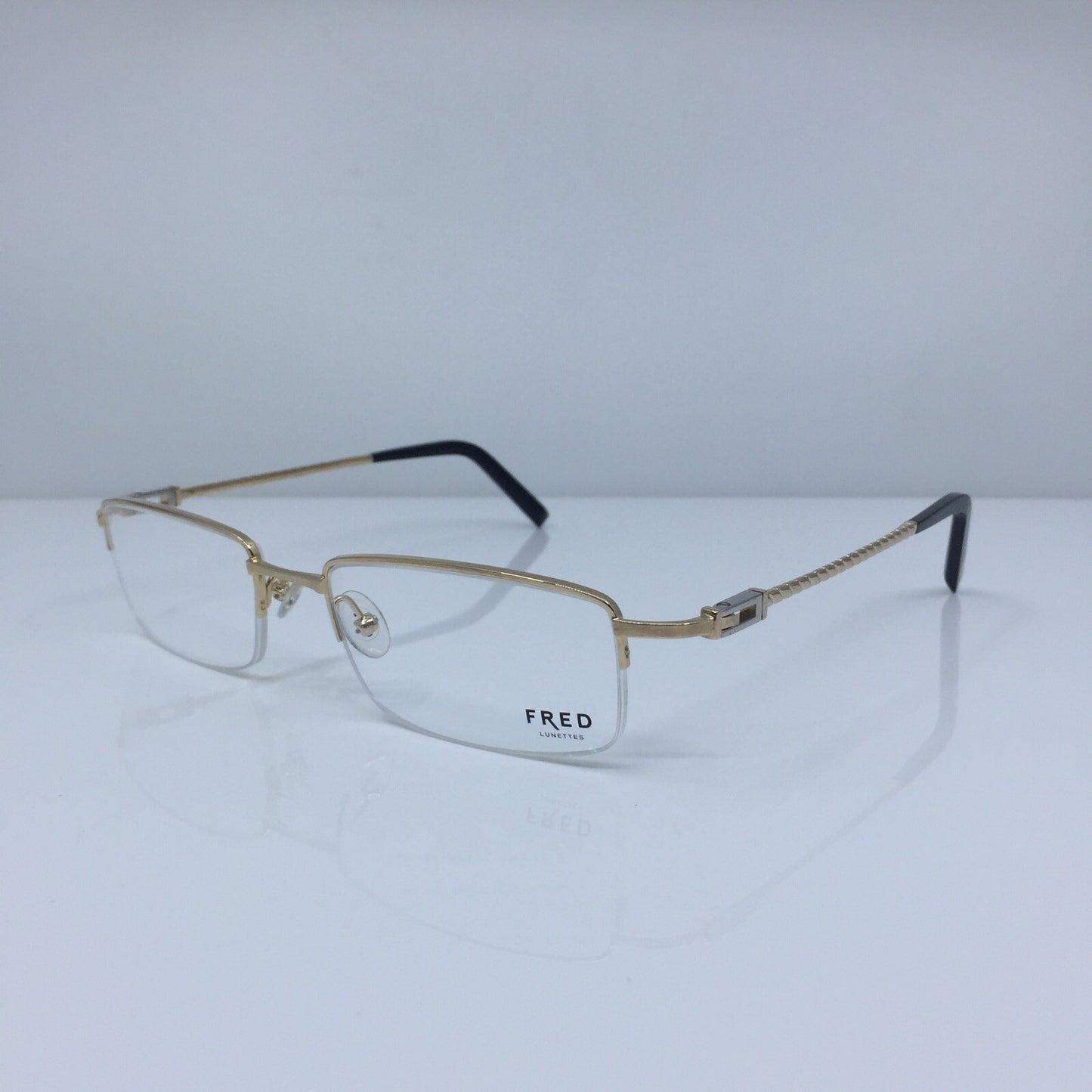 Vintage Fred Lunettes Samoa N2 Opitque Gold Eyeglasses - Super Vision Optical