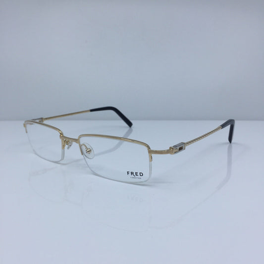 Vintage Fred Lunettes Samoa N2 Opitque Gold Eyeglasses - Super Vision Optical