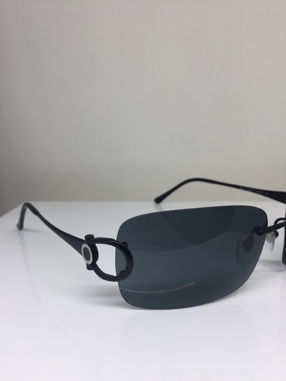 Vintage Bvlgari BVL 641 Black Sunglasses - Super Vision Optical