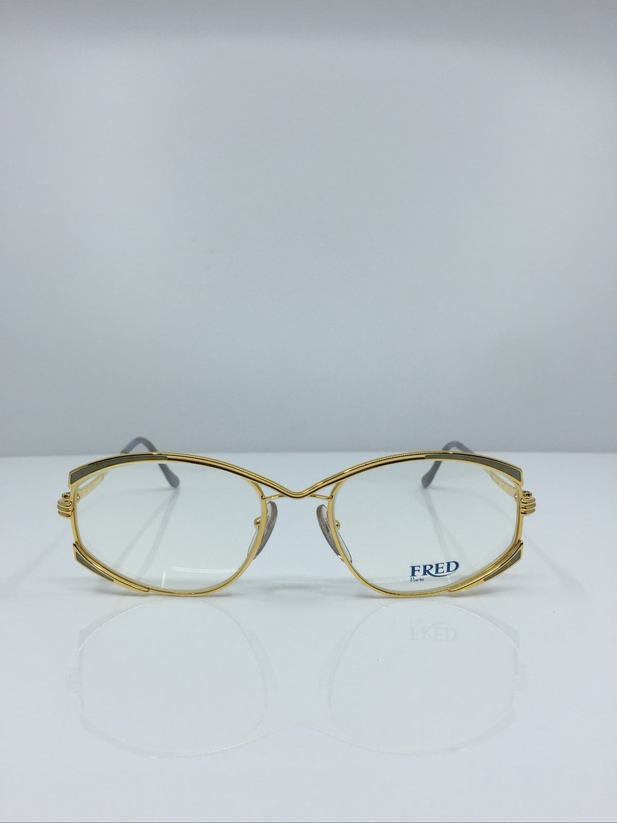 Vintage FRED Lunettes Paris Joyau Gold Eyeglasses - Super Vision Optical
