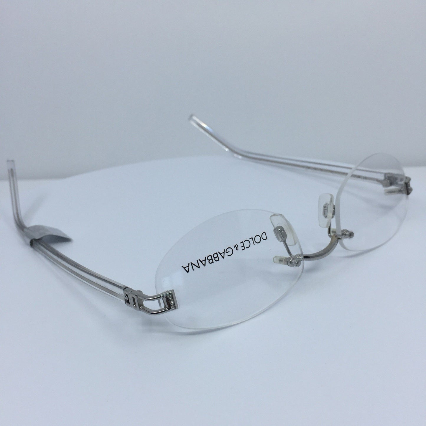 Vintage Dolce & Gabbana DG 460 Silver Eyeglasses - Super Vision Optical