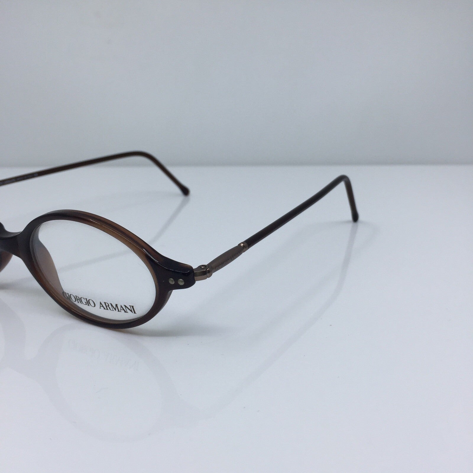 Vintage Giorgio Armani GA 388 Brown Eyeglasses - Super Vision Optical