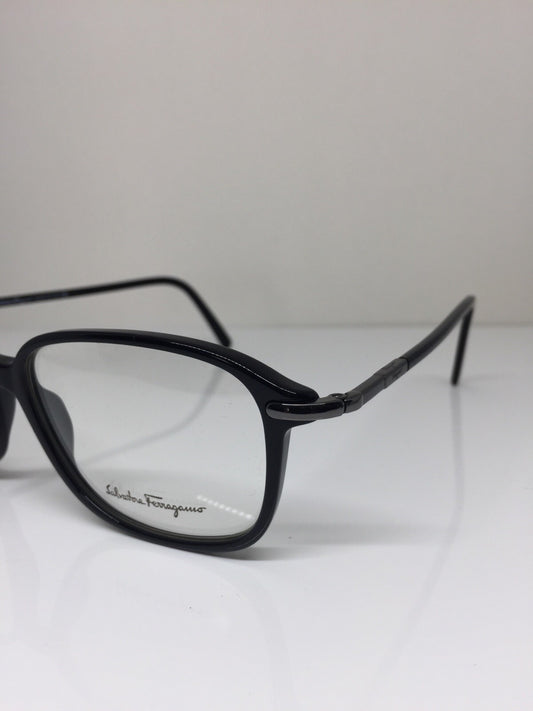 Vintage Salvatore Ferragamo SF 2526 Black Eyeglasses - Super Vision Optical