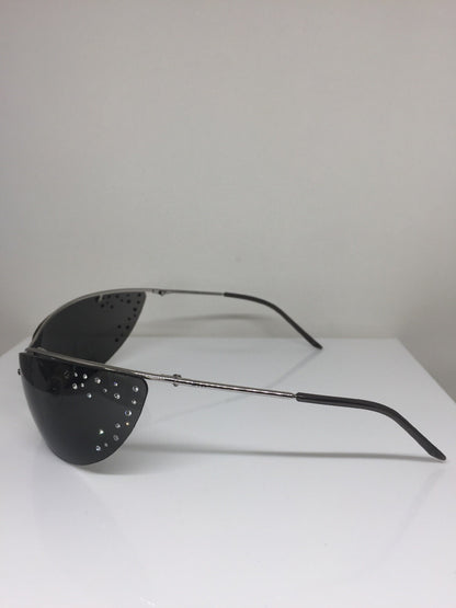Vintage Dior CD Dior Extase Strass Silver Sunglasses - Super Vision Optical