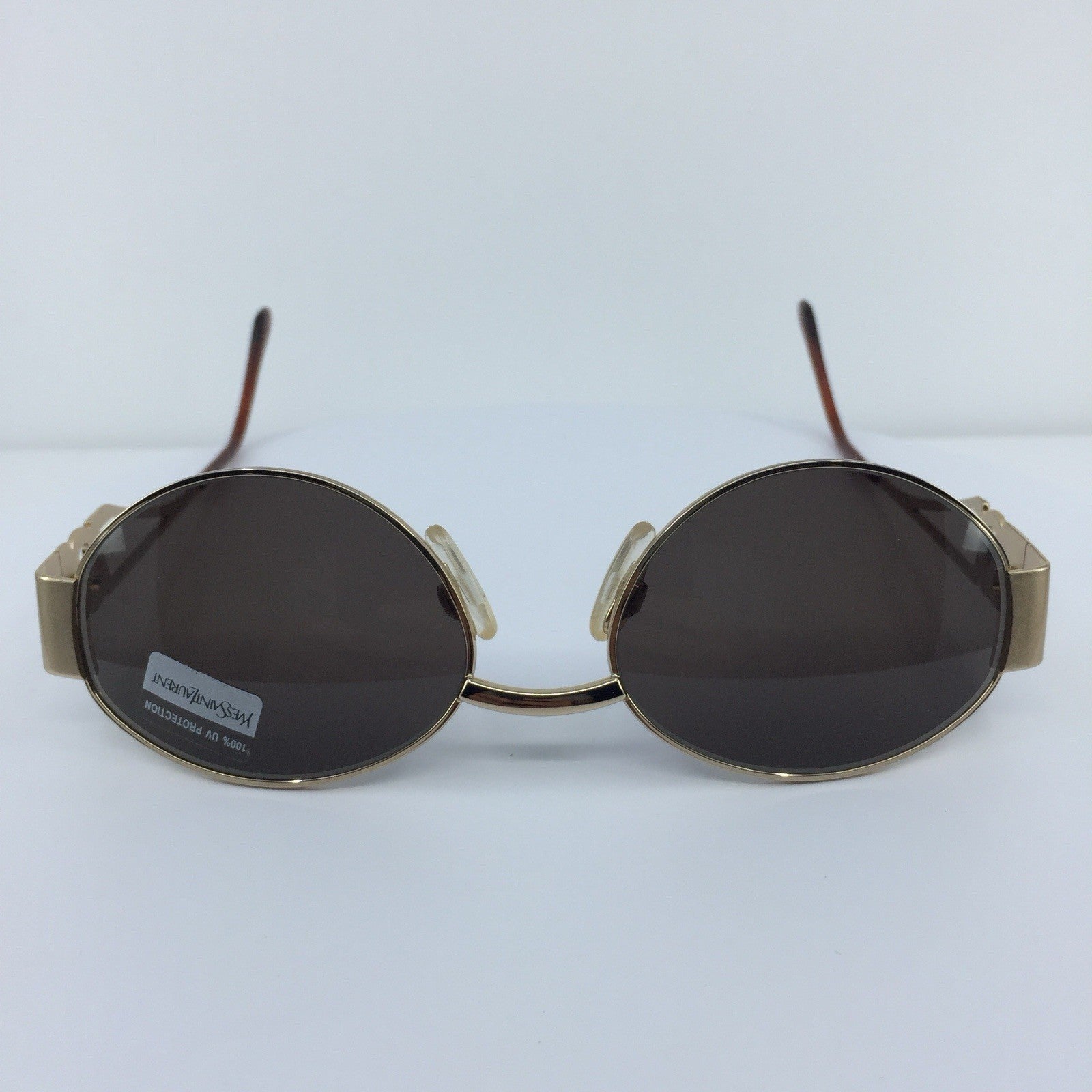 Vintage Saint Laurent YSL 6039 Gold Sunglasses - Super Vision Optical