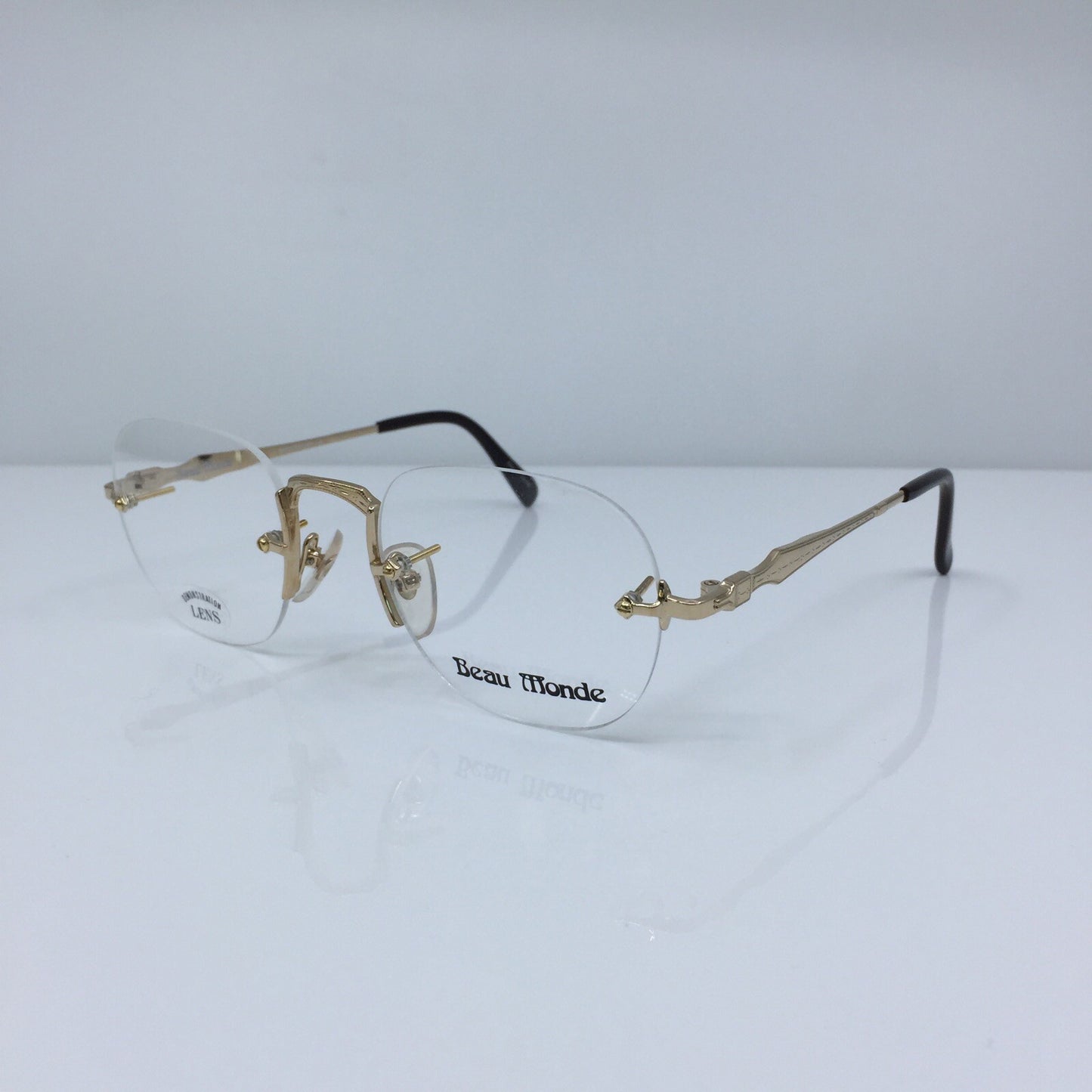 Vintage Beau Monde Collection Westbury Gold Eyeglasses - Super Vision Optical