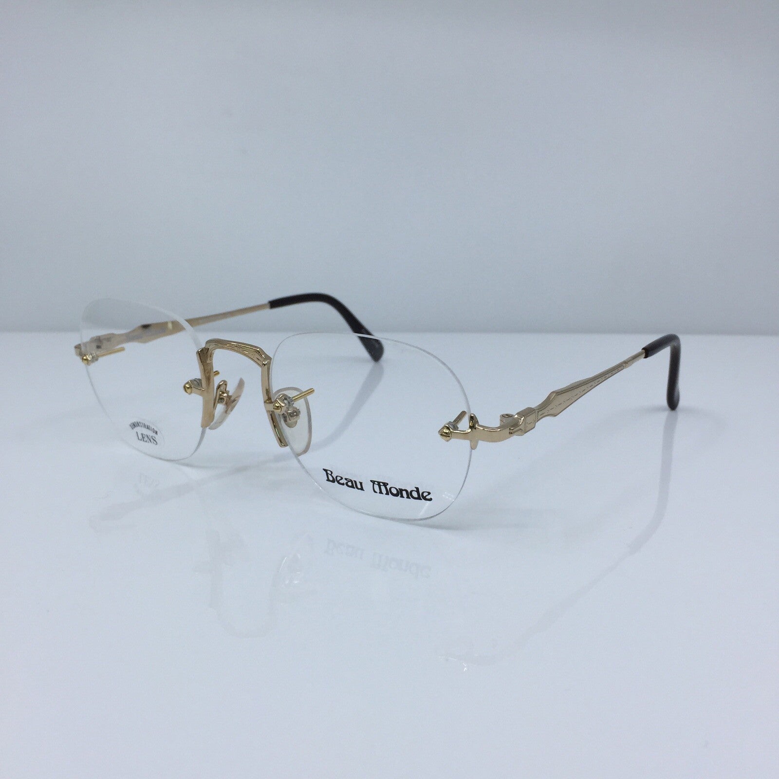 Vintage Beau Monde Collection Westbury Gold Eyeglasses - Super Vision Optical