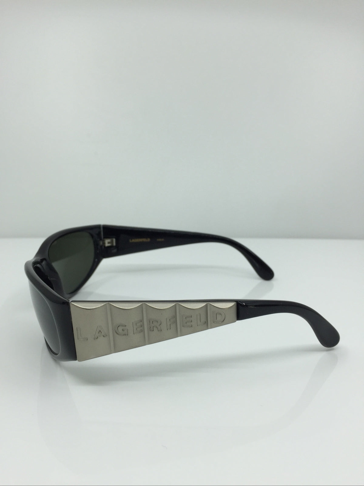Vintage Karl Lagerfeld 4105 Silver Sunglasses - Super Vision Optical