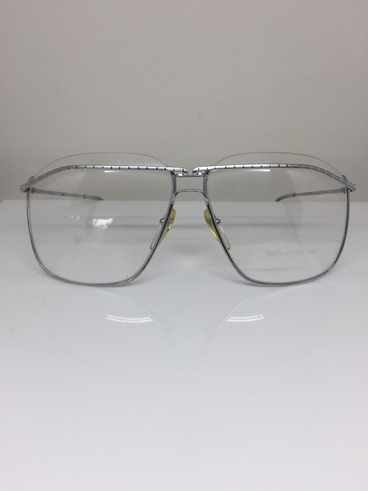 Vintage Saint Laurent YSL 383 Silver Sunglasses - Super Vision Optical