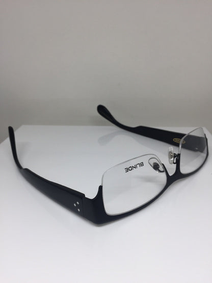 Vintage Blinde By Richard Walker Goin, Goin, Gone Black Eyeglasses - Super Vision Optical