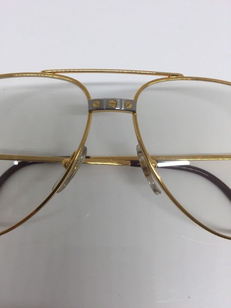 Vintage Cartier Cartier Vendome Santos Gold Sunglasses - Super Vision Optical