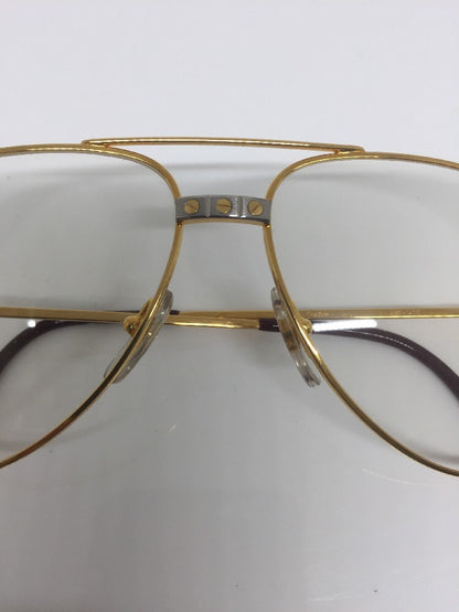 Vintage Cartier Cartier Vendome Santos Gold Sunglasses - Super Vision Optical