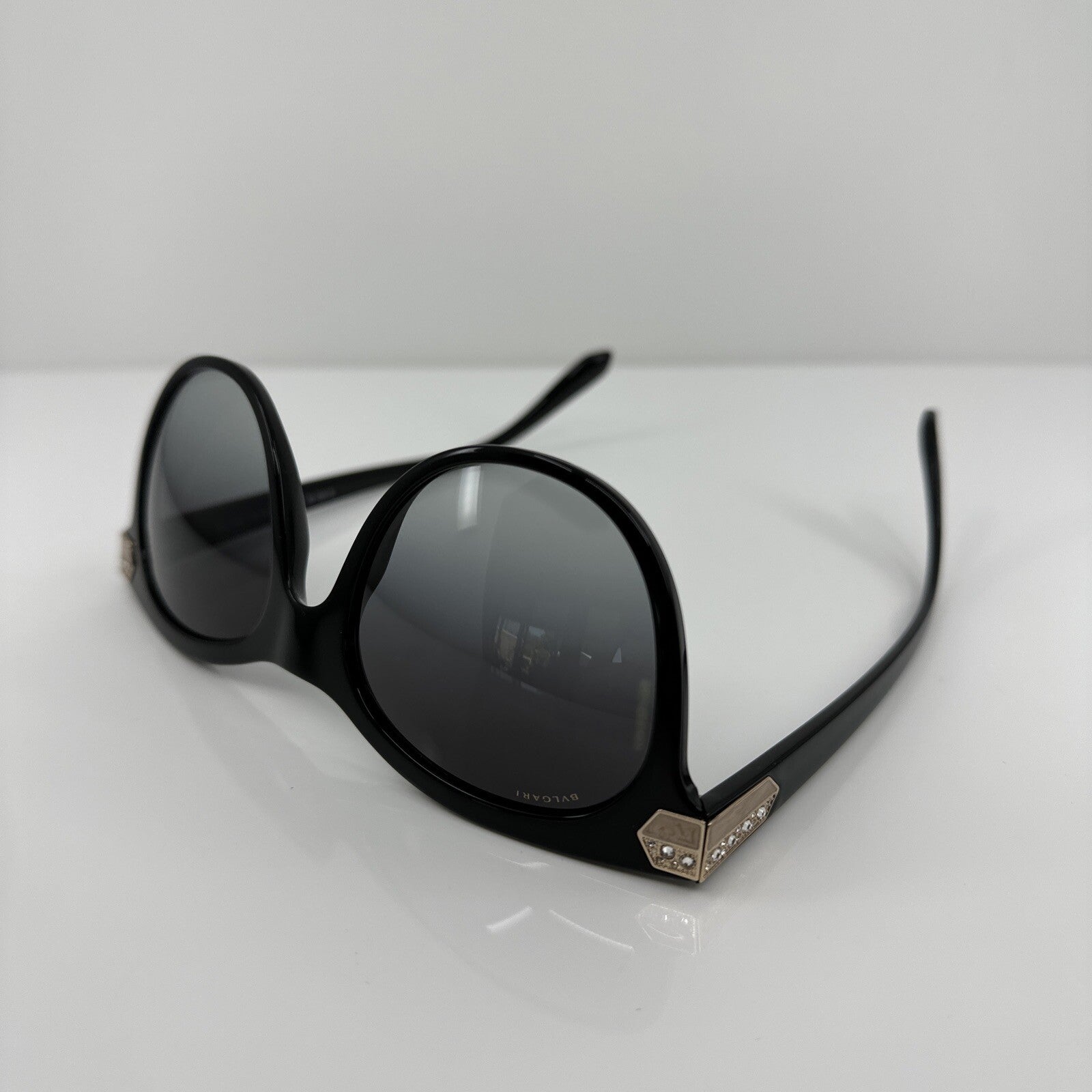 Vintage Bvlgari Bulgari 8185-B Black Sunglasses - Super Vision Optical