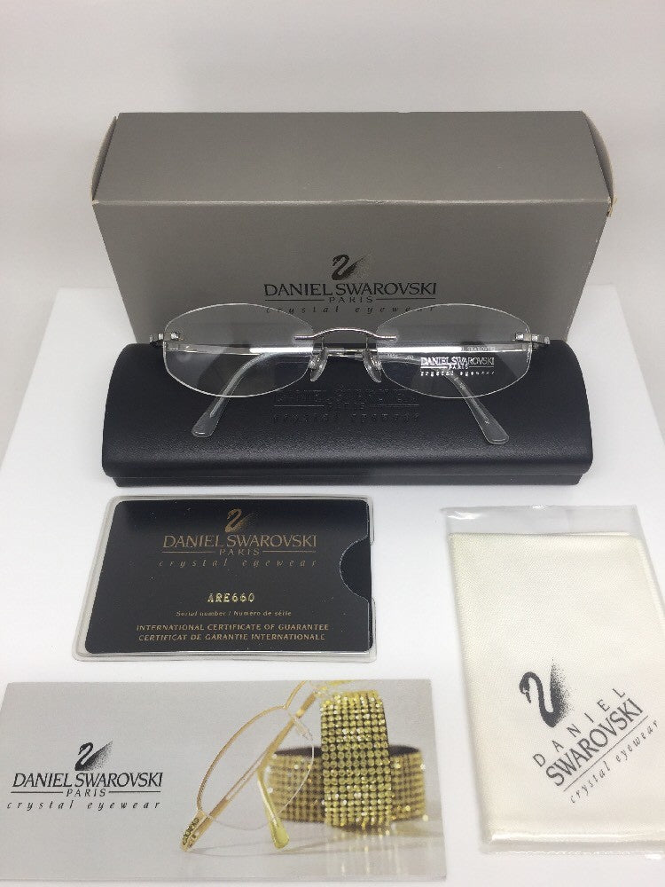 Vintage Daniel Swarovski S 058 Silver Sunglasses - Super Vision Optical