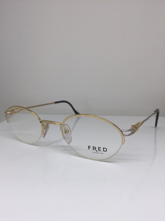 Vintage Fred Lunettes Feroe Gold Eyeglasses - Super Vision Optical