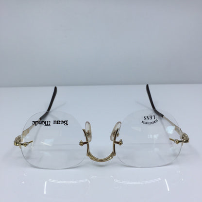 Vintage Beau Monde Collection Westbury Gold Eyeglasses - Super Vision Optical
