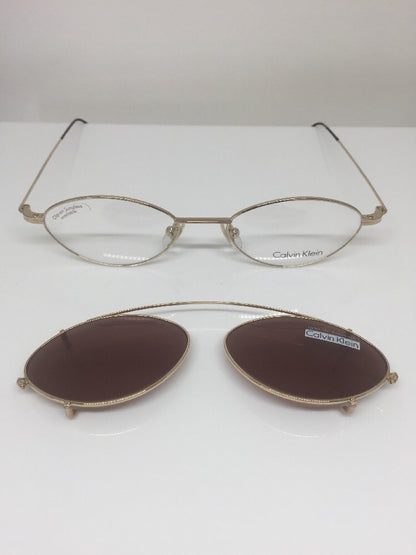 Vintage Calvin Klein CK 146 Gold Sunglasses - Super Vision Optical