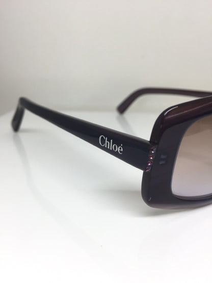 Vintage Chloé Chle 53 Sunglasses Purple Sunglasses - Super Vision Optical