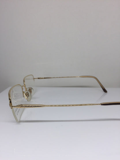Vintage Bvlgari BVL 144-T Gold Eyeglasses - Super Vision Optical