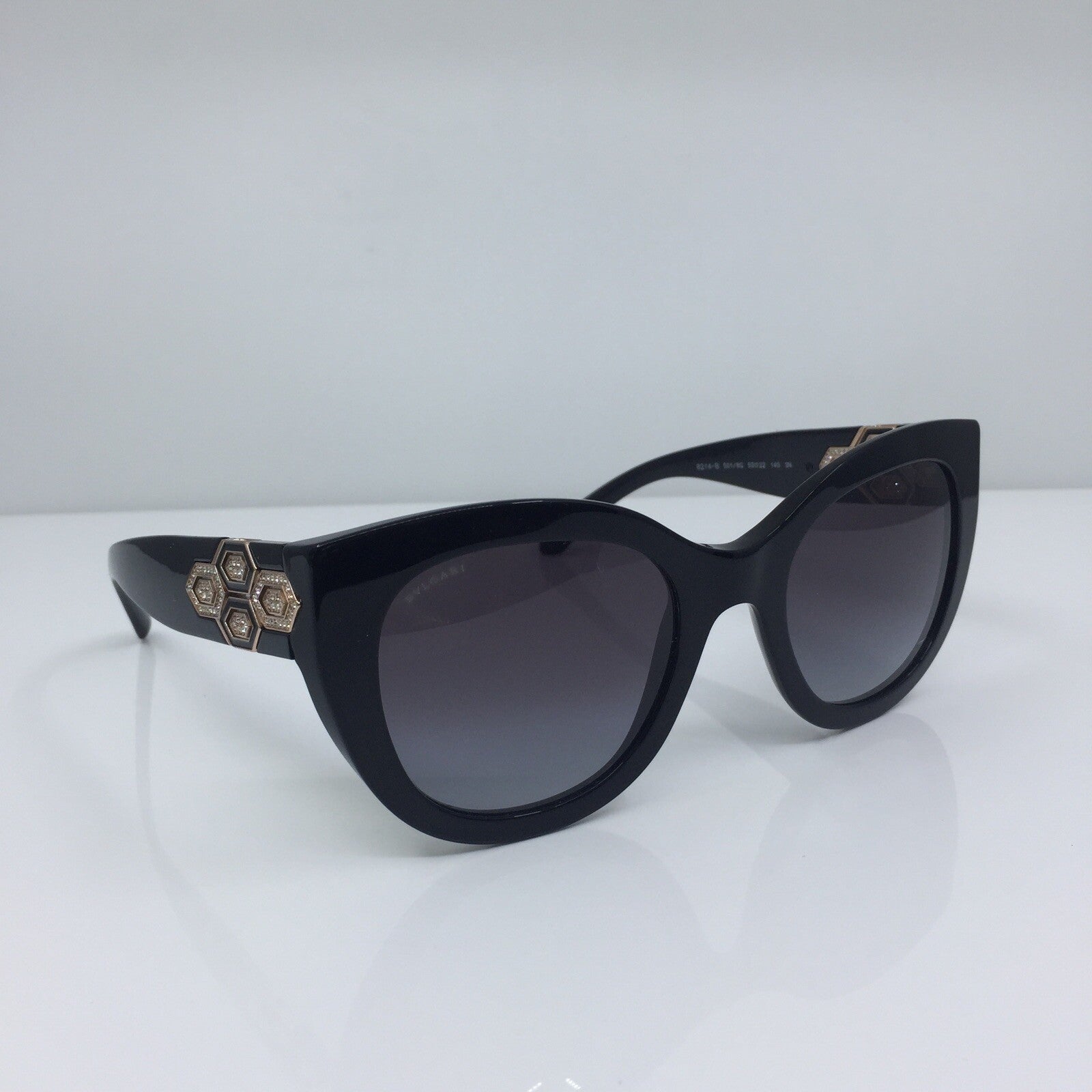 Vintage Bvlgari Bulgari 8214-B Black Sunglasses - Super Vision Optical