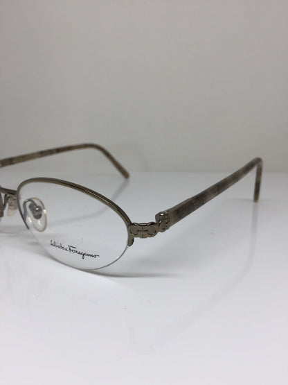 Vintage Salvatore Ferragamo SF 1539 Brown Eyeglasses - Super Vision Optical