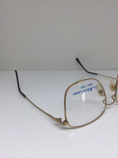 Vintage Polo Ralph Lauren Polo Classic XV Gold Eyeglasses - Super Vision Optical