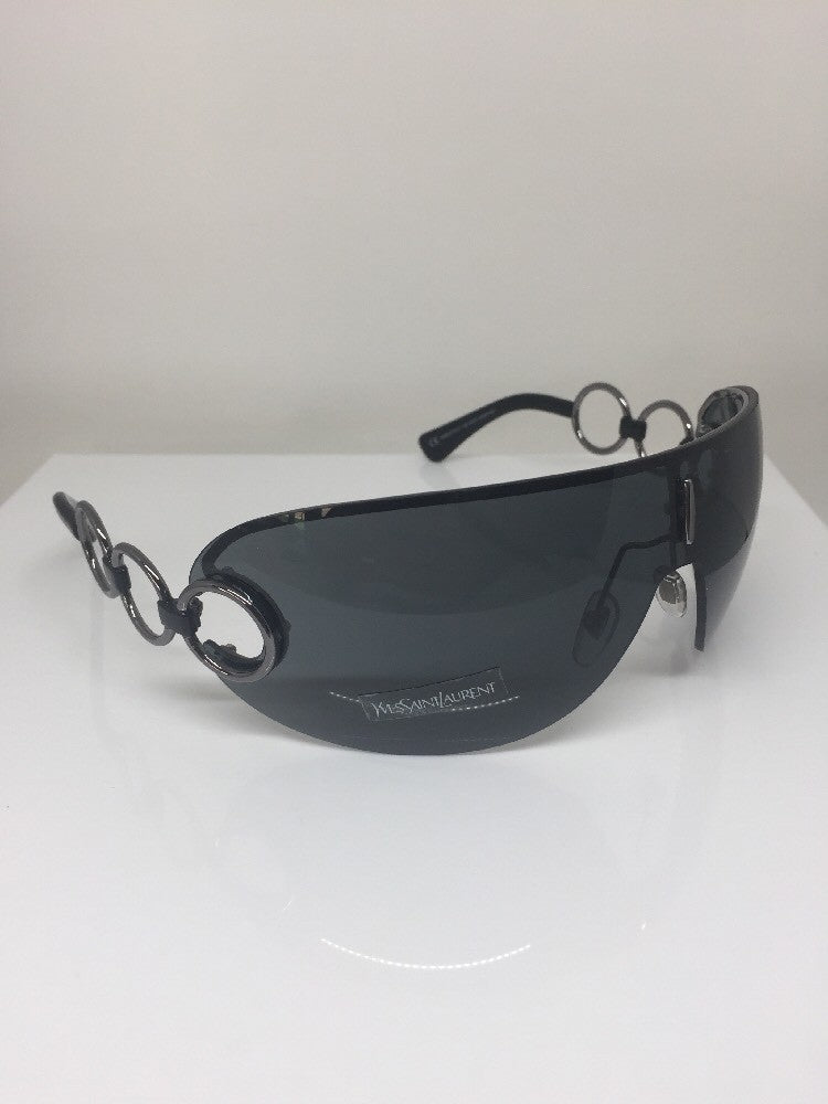 Vintage Saint Laurent YSL 6115/S Gunmetal Sunglasses - Super Vision Optical