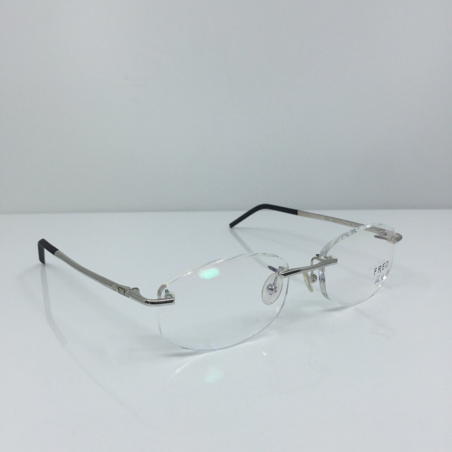 Vintage Fred Lunettes CUT 008 F4 Silver Eyeglasses - Super Vision Optical