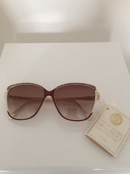 Vintage Nina Ricci Nina Ricci 1029-60 Gold Sunglasses - Super Vision Optical