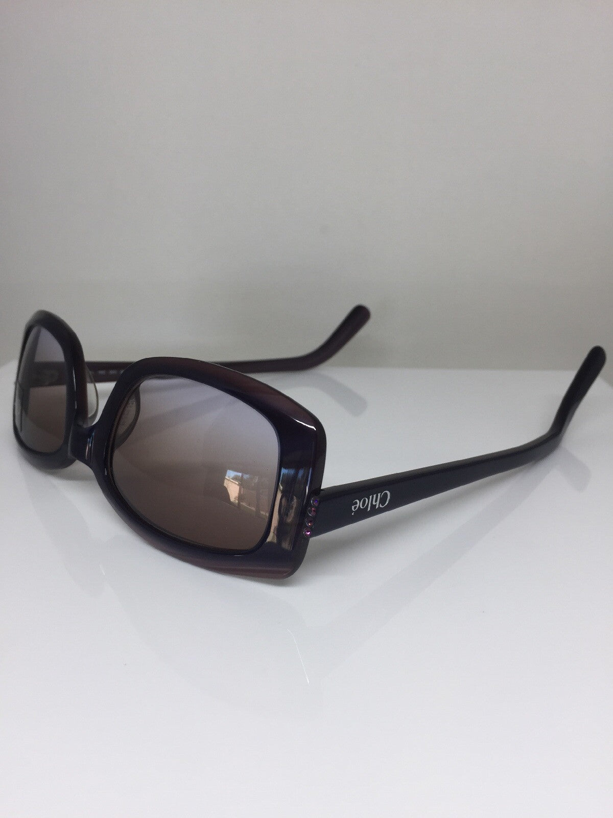 Vintage Chloé Chle 53 Sunglasses Purple Sunglasses - Super Vision Optical