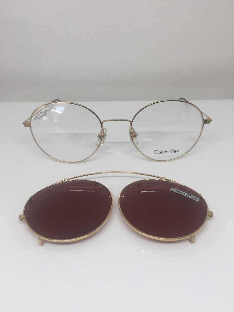Vintage Calvin Klein CK 114 Gold Sunglasses - Super Vision Optical