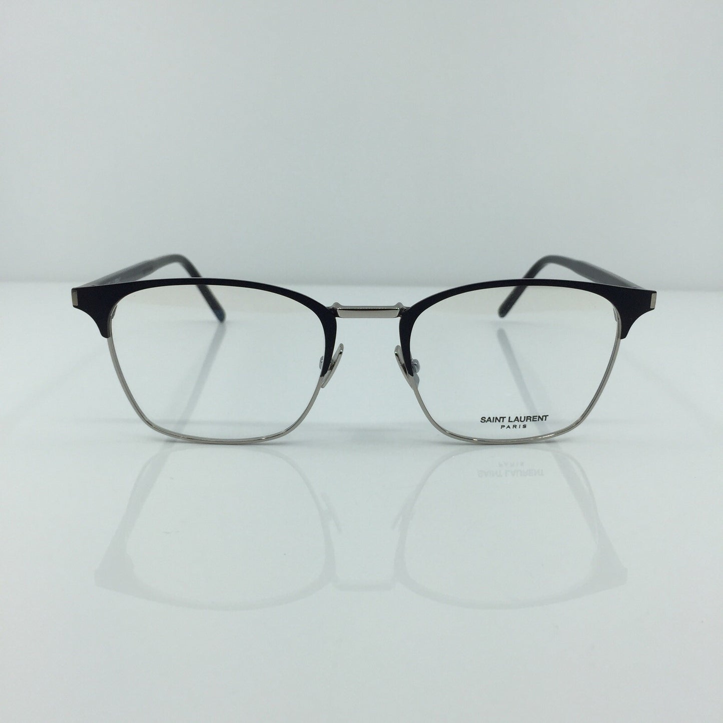 Vintage Saint Laurent SL 224 Silver Eyeglasses - Super Vision Optical