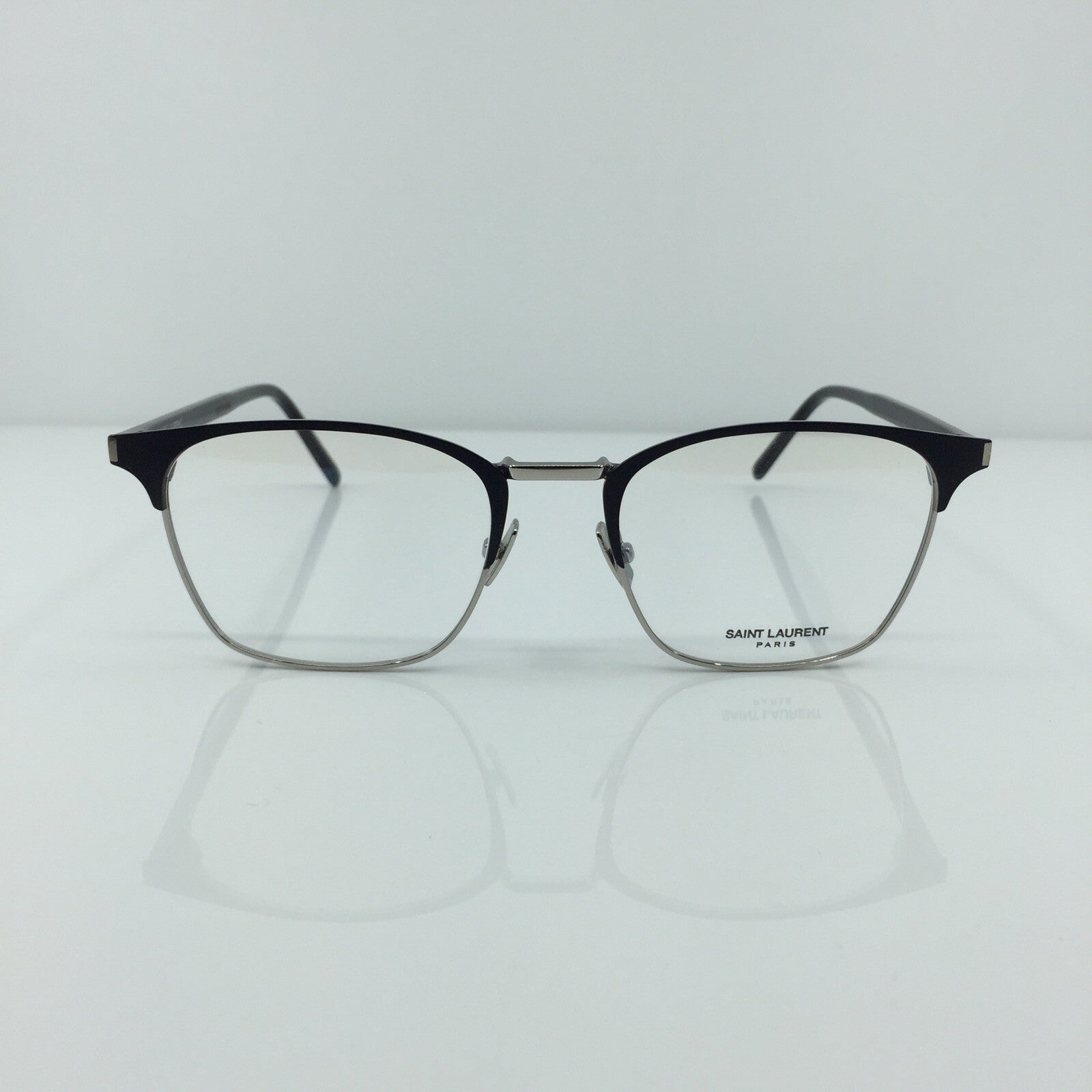Vintage Saint Laurent SL 224 Silver Eyeglasses - Super Vision Optical