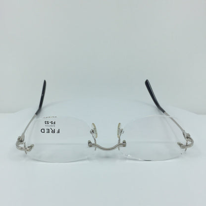 Vintage Fred Lunettes Alaska Prestige F5 Silver Eyeglasses - Super Vision Optical