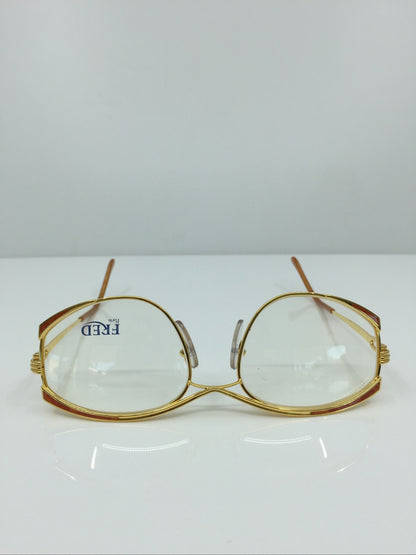 Vintage FRED Lunettes Paris Joyau Gold Eyeglasses - Super Vision Optical