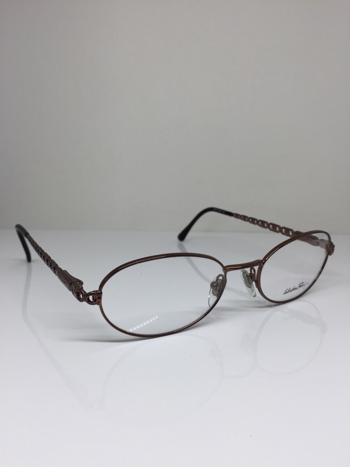 Vintage Salvatore Ferragamo SF 1533 Brown Eyeglasses - Super Vision Optical