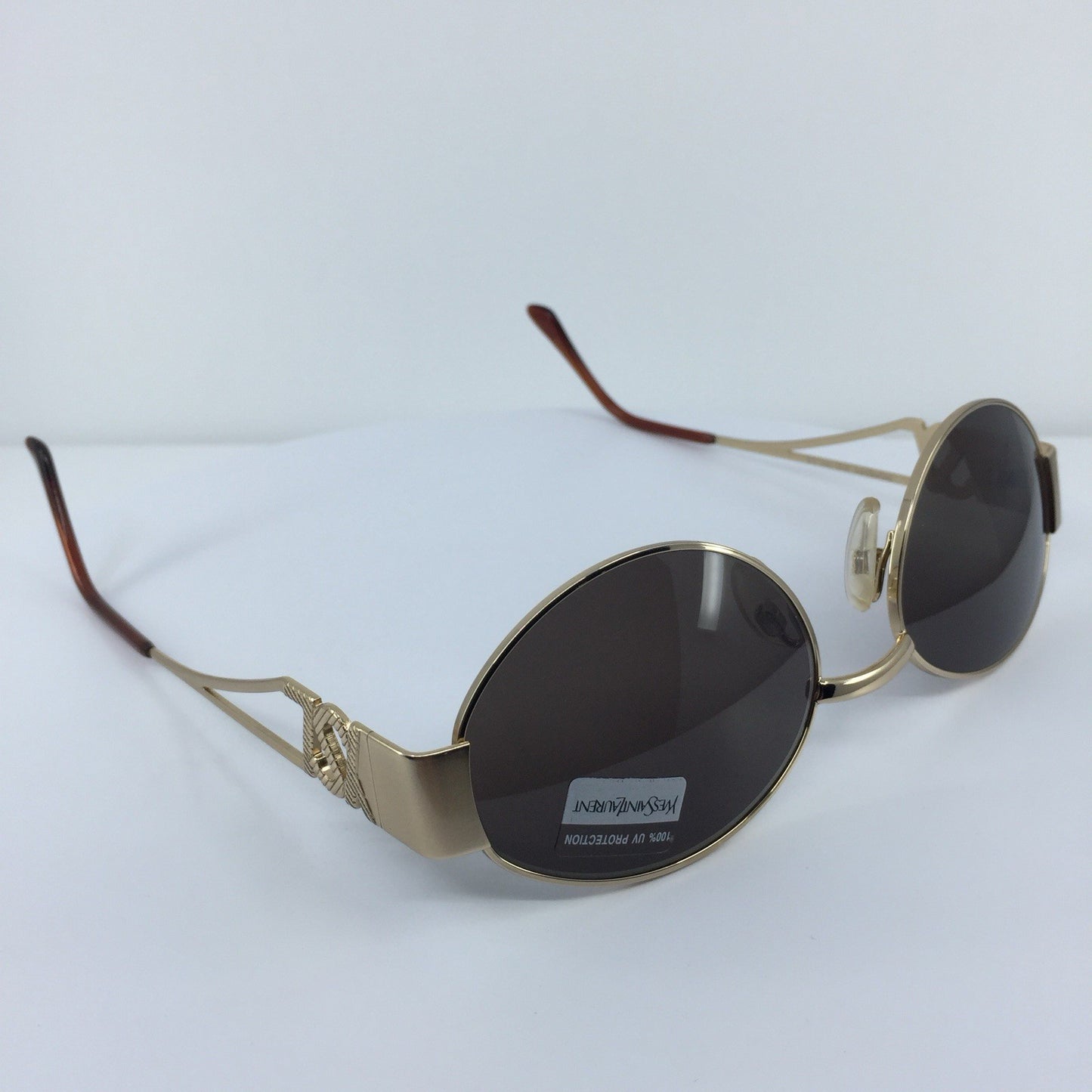 Vintage Saint Laurent YSL 6039 Gold Sunglasses - Super Vision Optical