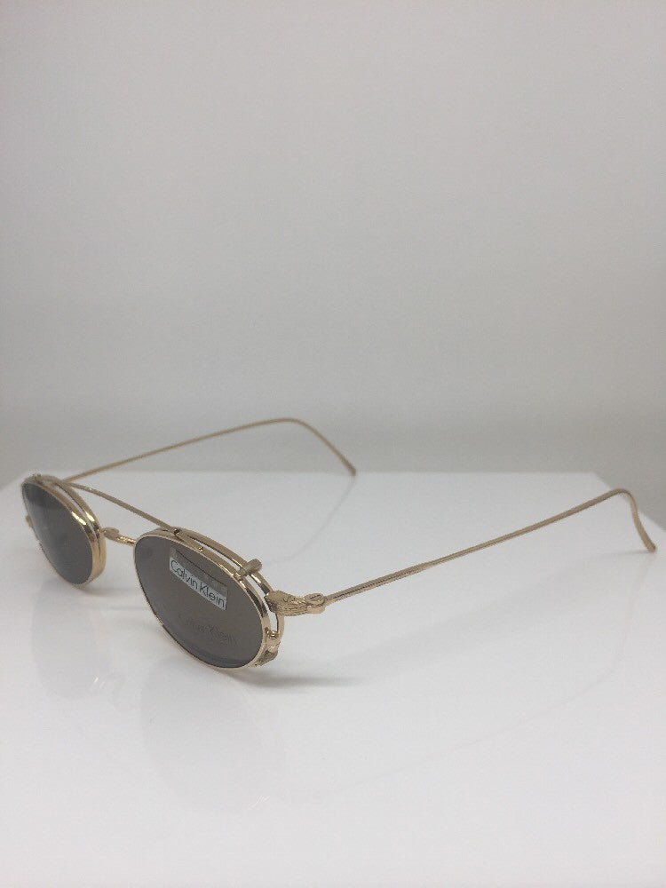 Vintage Calvin Klein Classic Edition C5 Gold Sunglasses - Super Vision Optical