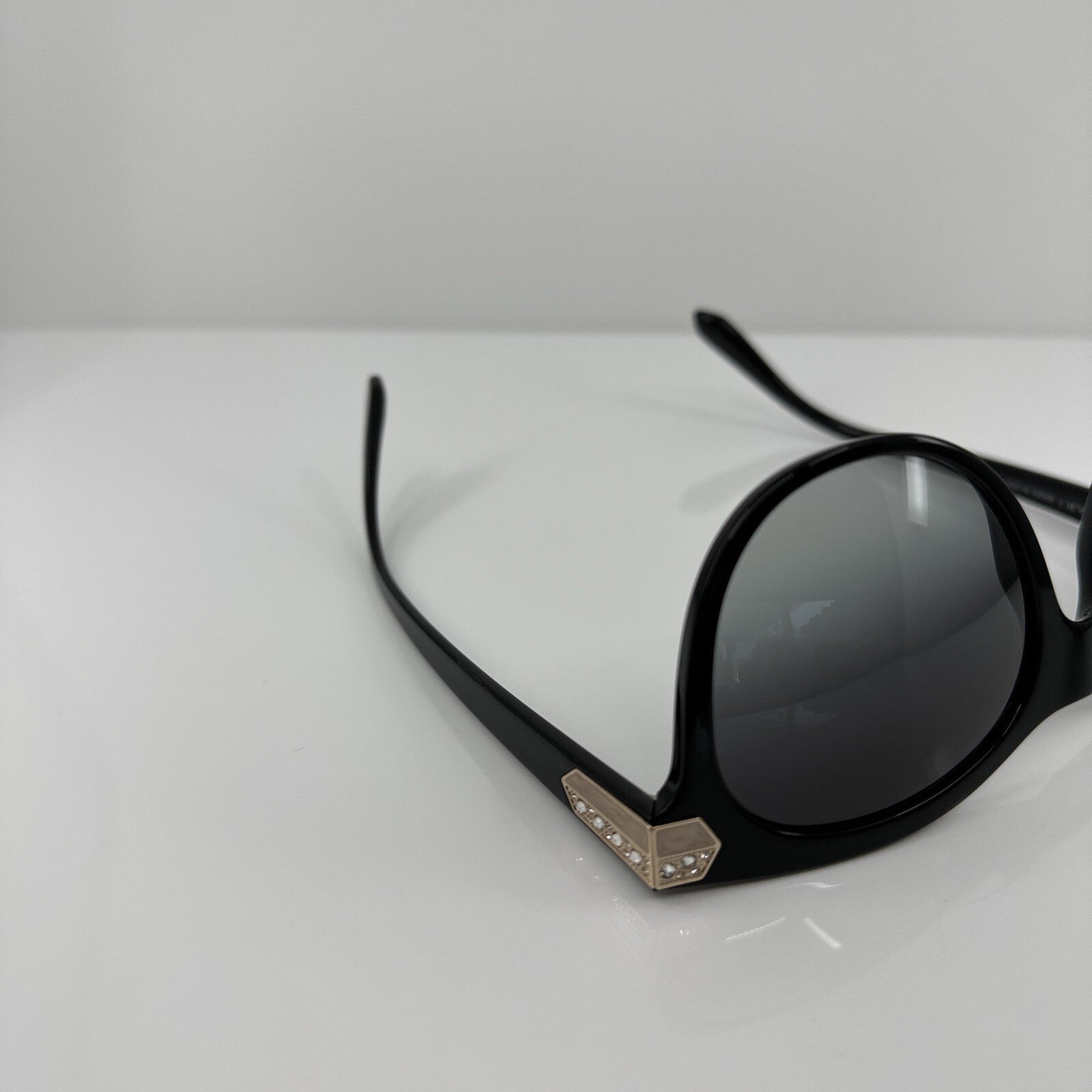 Vintage Bvlgari Bulgari 8185-B Black Sunglasses - Super Vision Optical